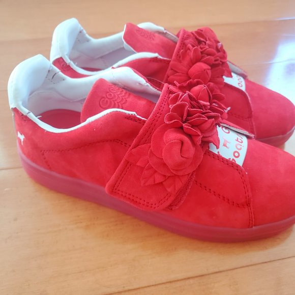 Red Suede Youth Sneakers by Goats , eu 36 - Picture 1 of 10
